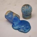 Slime Putty with Airplane Toy and Floating Beads in Clear Ball Container