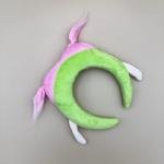 وسادة رقبة سفر قطيفة بتصميم شخصيات كرتونية للأطفال