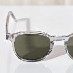 Clear Silver Drift Classic Rectangle Sunglasses