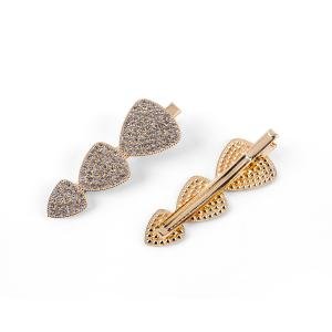 مجموعة مشابك شعر مثلثة بترصيع راينستون إكسسوارات شعر أنيقة ومتألقة للنساء والبنات