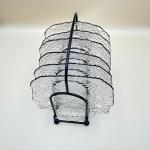 Textured Glass Plate Set with Holder