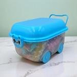 مجموعة عربات عجلة العجينة  مجموعة طين النمذجة الناعم للأطفال بـ 24 لون