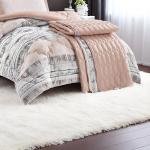 طقم لحاف مورا إسبانيا "بلاش تريب" – 5 قطع بطبعات مخططة عرقية ولمسات مبطنة محبوكة (مجموعة كارول)