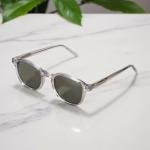Clear Silver Drift Classic Rectangle Sunglasses
