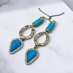 Bohemian Turquoise Drop Earrings