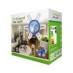 U-Shaped Ceiling Fan Light with Remote Control