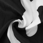 Women's  Wrap Dress with Polka Dot Panel Buckle Tie Belt