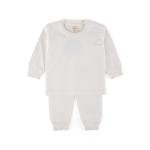 طقم بيجامة للأطفال بأكمام طويلة وياقة مستديرة