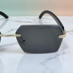 نظارة شمسية مستقبلية بدون إطار بتصميم سداسية