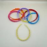 طقم أطواق شعر بلاستيكية بتصميم مموج وحواف متعرجة 12 قطعة  أنيقة ومريحة للاستخدام اليومي