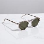 نظارة شمسية جلاسير بإطار دائري فضي – لمسة ريترو