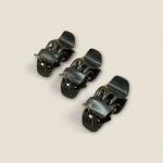 مشابك شعر معدنية لامعة –  6 قطع