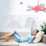 U-Shaped Ceiling Fan Light with Remote Control