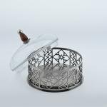 Decorative round dessert plate