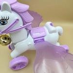 حصان بيغاسوس اللامع بأجنحة مذهبة لعبة يونيكورن سحرية للأطفال