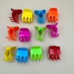 Neon Mini Claw Hair Clip Set Assorted Colourfull