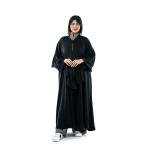 عبايه جميلة بتصميم بسيط مكشكشة