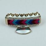 Women’s Glam Mosaic Hair Claw – Beaded Crystal Accent Grip Clip