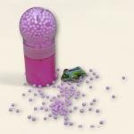 Slime Putty with Airplane Toy and Floating Beads in Clear Ball Container