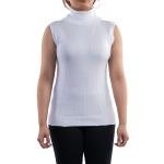 Ribbed Sleeveless Turtleneck Sweater Top – Knit Fit