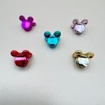 مشابك شعر معدنية صغيرة على شكل أذن الفأر أضيفي لمسة من الأناقة والمرح إلى تسريحة شعرك