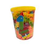 مجموعة مكعبات بناء DIY 250 قطعة  ألعاب ستيم ملونة للأطفال والكبار