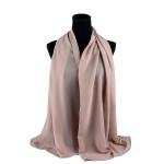 Cotton and Polyester Scarf with Fine Stitch Edges - Light Peach