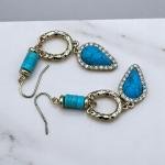Bohemian Turquoise Drop Earrings