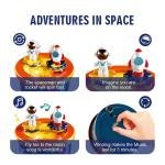 Space Odyssey" Rotating Astronaut & Rocket Music Box