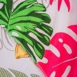 فستان قفطان استوائي بنسج مطوي