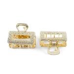 Textured Rectangle Hair Claw Clip Set