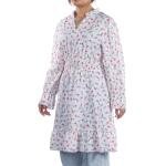 فستان نسائي مكشكش بخصر مكشكش – أكمام طويلة ورقبة على شكل حرف V