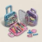 Creative Kids Play Dough Set in Airplane Travel Trolley Case with 14 Colorful Clays and Fun Molds
