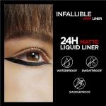 لوريال باريس قلم تحديد العيون السائل غير اللامع إنفاليبل جريب - أسود 01