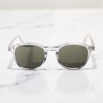 Clear Silver Drift Classic Rectangle Sunglasses