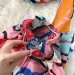 بلوزة بأزرار وتنورة ماكسي مطوية طقم متكامل