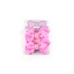 Girl's Elegant Pearl Embellished Bow Hair Clip
