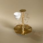 Luxurious Gold-Plated Incense Holder Stand