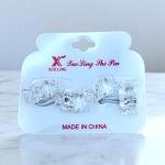 Mini Claw Hair Clips Set – 12-Pack Transparent Acrylic Jaw Clips on Card