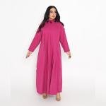 قفطان فراشة ماجنتا مطوي مع ياقة مزينة