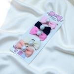 Elastic bow hair ties Pearl Center Bows Design