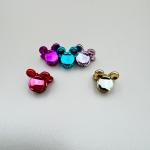 مشابك شعر معدنية صغيرة على شكل أذن الفأر أضيفي لمسة من الأناقة والمرح إلى تسريحة شعرك