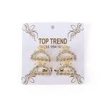 Curved Rhinestone Hair Claw Clip Set