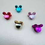 مشابك شعر معدنية صغيرة على شكل أذن الفأر أضيفي لمسة من الأناقة والمرح إلى تسريحة شعرك