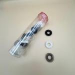 أربطة شعر لولبية 6 قطع مثبتة بدون انزلاق مع أنبوب تخزين شفاف