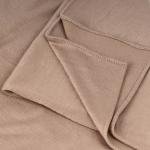 Cotton and Chiffon Scarf with Fine Stitch Edges - LIght Brown