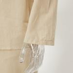 طقم بيجامة كاجوال فضفاض بمقاسات كبيرة غير مطاطي وجيوب عملية وقماش يسمح بالتهوية