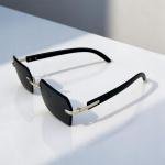 نظارة شمسية مستقبلية بدون إطار بتصميم سداسية