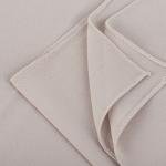 شيلة من القطن والبوليستر بحواف مخيطة بدقة – كريمي فاتح