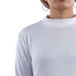 بلوزة أساسية بأكمام طويلة وياقة وهمية – قصة ضيقة